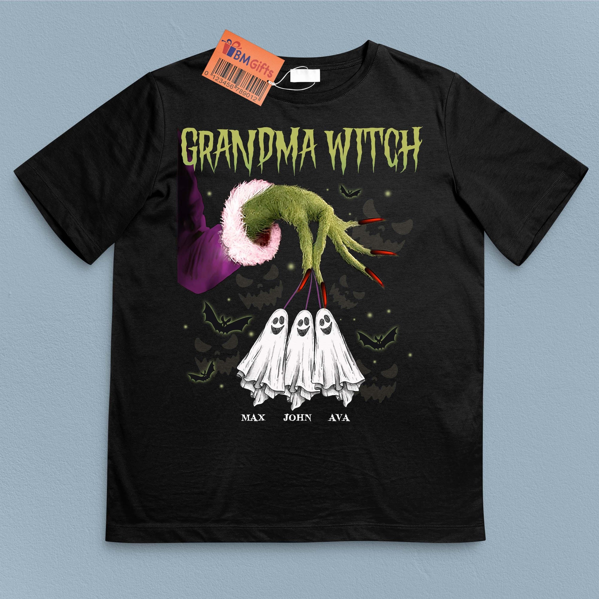 Grandma Witch Grandma Personalized Shirt, Halloween Gift for Nana, Grandma, Grandmother, Grandparents - TS164PS14 - BMGifts