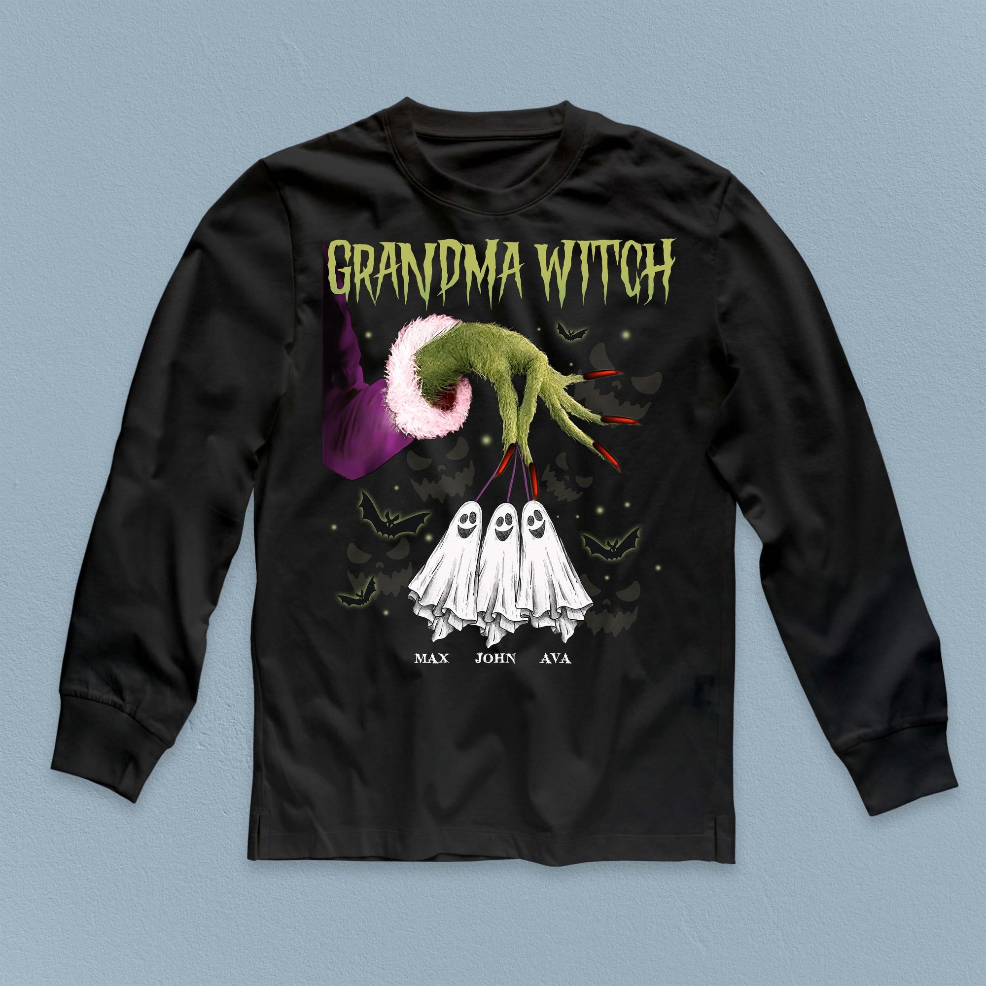 Grandma Witch Grandma Personalized Shirt, Halloween Gift for Nana, Grandma, Grandmother, Grandparents - TS164PS14 - BMGifts