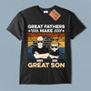 Great Fathers Make Great Children Personalized Shirt, Personalized Father's Day Gift for Dad, Papa, Parents, Father, Grandfather - TS505PS05 - BMGifts