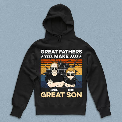 Great Fathers Make Great Children Personalized Shirt, Personalized Father's Day Gift for Dad, Papa, Parents, Father, Grandfather - TS505PS05 - BMGifts