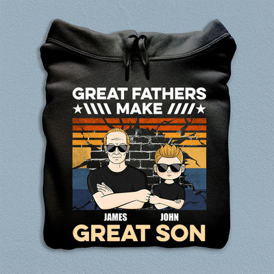 Great Fathers Make Great Children Personalized Shirt, Personalized Father's Day Gift for Dad, Papa, Parents, Father, Grandfather - TS505PS05 - BMGifts