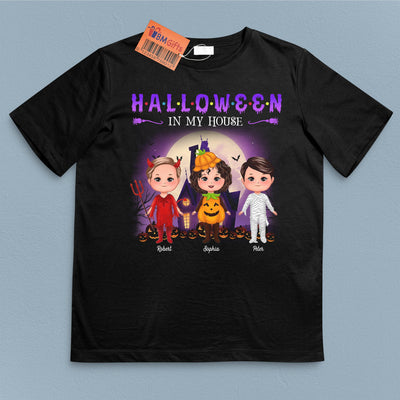 Halloween In My House Grandma Personalized Shirt, Halloween Gift for Nana, Grandma, Grandmother, Grandparents - TSB99PS02 - BMGifts