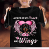 Happy 4th July A Piece Of My Heart Has Wings Dog Personalized T-shirt, US Independence Day Gift for Dog Lovers, Dog Dad, Dog Mom - TS063PS15 - BMGifts