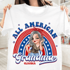 Happy 4th July All American Grandma Grandma Personalized Shirt, US Independence Day Gift for Nana, Grandma, Grandmother, Grandparents - TS937PS01 - BMGifts