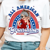 Happy 4th July All American Grandma Grandma Personalized Shirt, US Independence Day Gift for Nana, Grandma, Grandmother, Grandparents - TS937PS01 - BMGifts