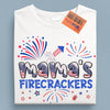 Happy 4th July Colorful Firecrackers Grandma Personalized Shirt, US Independence Day Gift for Nana, Grandma, Grandmother, Grandparents - TS040PS14 - BMGifts