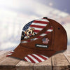 Dog America Flag Personalized Cap, Personalized Gift for Dog Lovers, Dog Dad, Dog Mom - CP294PS08 - BMGifts