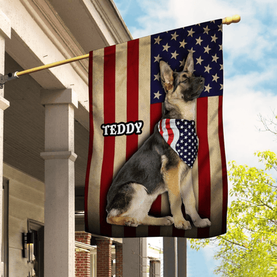 Happy 4th July Flag Of United States Dog Personalized Garden Flag, US Independence Day Gift for Dog Lovers, Dog Dad, Dog Mom - GA060PS02 - BMGifts