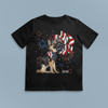 Flower with USA Flag Dog Personalized Shirt, Personalized Gift for Dog Lovers, Dog Dad, Dog Mom - TS204PS01 - BMGifts