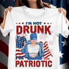 Happy 4th July I'm Not Drunk I'm Patriotic Bestie Personalized shirt, US Independence Day Gift for Besties, Sisters, Best Friends, Siblings - TSA78PS02 - BMGifts