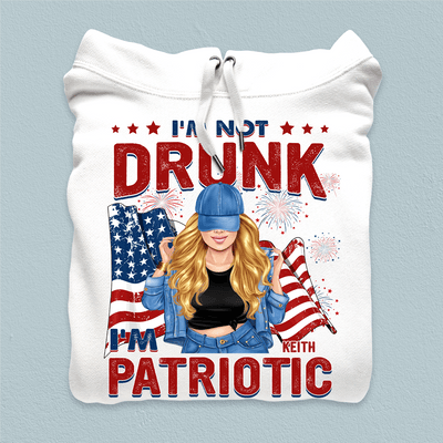 Happy 4th July I'm Not Drunk I'm Patriotic Bestie Personalized shirt, US Independence Day Gift for Besties, Sisters, Best Friends, Siblings - TSA78PS02 - BMGifts