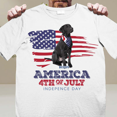 Happy 4th July Let's Celebrate The 4th Of July Dog Personalized Shirt, US Independence Day Gift for Dog Lovers, Dog Dad, Dog Mom - TS963PS01 - BMGifts