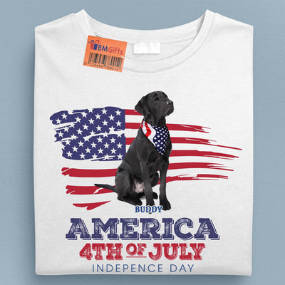 Happy 4th July Let's Celebrate The 4th Of July Dog Personalized Shirt, US Independence Day Gift for Dog Lovers, Dog Dad, Dog Mom - TS963PS01 - BMGifts