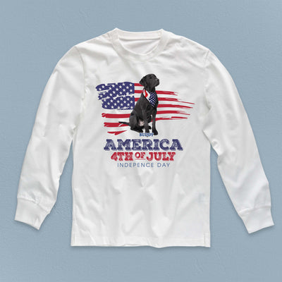 Happy 4th July Let's Celebrate The 4th Of July Dog Personalized Shirt, US Independence Day Gift for Dog Lovers, Dog Dad, Dog Mom - TS963PS01 - BMGifts