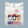 Happy 4th July Meowica Firework Cat Personalized Shirt, US Independence Day Gift for Cat Lovers, Cat Mom, Cat Dad - TSA77PS02 - BMGifts