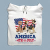 Happy 4th July The 4th Of July Dog Personalized Shirt, US Independence Day Gift for Dog Lovers, Dog Dad, Dog Mom - TS962PS01 - BMGifts