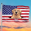 Happy 4th Of July Dog Personalized Flag, US Independence Day Gift for Dog Lovers, Dog Dad, Dog Mom - GA009PS14 - BMGifts