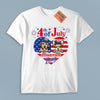 Happy 4th Of July Independence Day Dog Personalized T-shirt, US Independence Day Gift for Dog Lovers, Dog Dad, Dog Mom - TS062PS15 - BMGifts