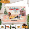 Have A Pawsome Christmas Personalized Dog Postcard, Christmas Gift for Dog Lovers, Dog Dad, Dog Mom - PO006PS01 - BMGifts