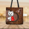 Heart Shape Dog Personalized All Over Tote Bag, Personalized Gift for Dog Lovers, Dog Dad, Dog Mom - TO211PS02 - BMGifts