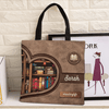 Heart Shape With Bookshelf Reading Personalized All Over Tote Bag, Personalized Gift for Reading Lovers - TO026PS14 - BMGifts