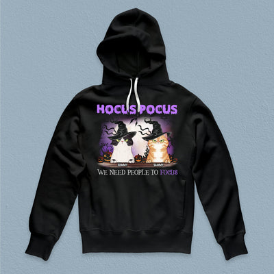 Hocus Pocus, We Need People To Forcus Cat Personalized Shirt, Halloween Gift for Cat Lovers, Cat Dad, Cat Mom - TSB16PS01 - BMGifts