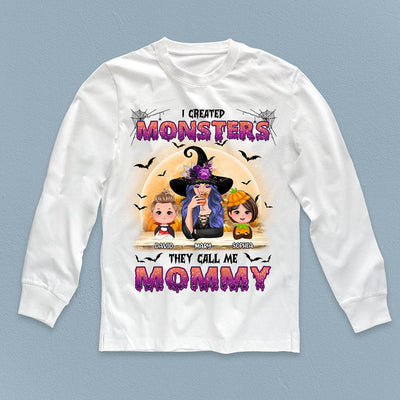 I Created Monsters They Call Me Mommy Mother Personalized Shirt, Halloween Gift for Mom, Mama, Parents, Mother, Grandmother - TSB34PS02 - BMGifts