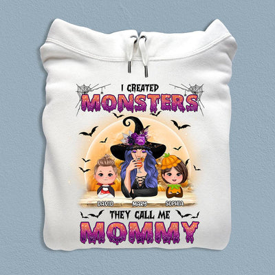 I Created Monsters They Call Me Mommy Mother Personalized Shirt, Halloween Gift for Mom, Mama, Parents, Mother, Grandmother - TSB34PS02 - BMGifts