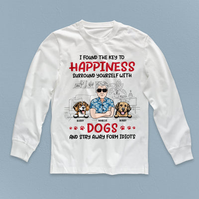 I Found The Key To Happiness Dog Personalized Shirt, Personalized Gift for Dog Lovers, Dog Dad, Dog Mom - TS987PS01 - BMGifts