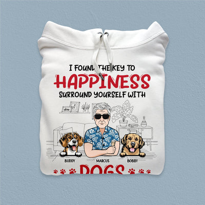 I Found The Key To Happiness Dog Personalized Shirt, Personalized Gift for Dog Lovers, Dog Dad, Dog Mom - TS987PS01 - BMGifts