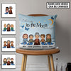 I love You To The Moon And Back Again Personalized Linen Pillow, Personalized Gift for Nana, Grandma, Grandmother, Grandparents - PL067PS02 - BMGifts