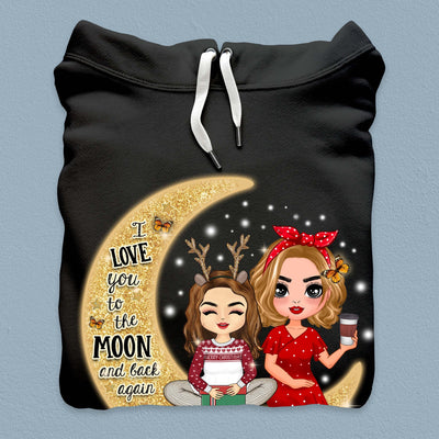 I Love You To The Moon And Back Grandma Personalized Shirt, Christmas Gift for Nana, Grandma, Grandmother, Grandparents - TSC63PS02 - BMGifts