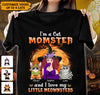 I'm A Cat Momster Cat Personalized Shirt, Halloween Gift for Cat Lovers, Cat Mom - TSA54PS01 - BMGifts