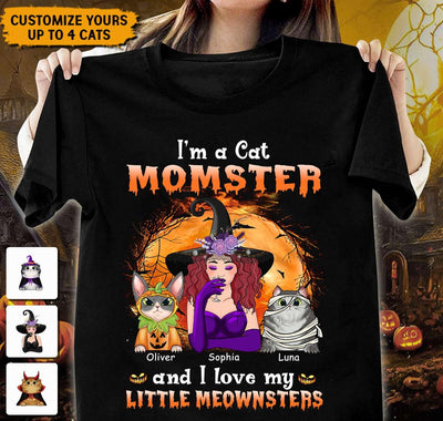 I'm A Cat Momster Cat Personalized Shirt, Halloween Gift for Cat Lovers, Cat Mom - TSA54PS01 - BMGifts