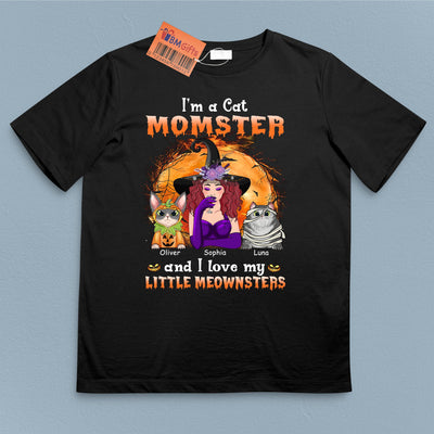 I'm A Cat Momster Cat Personalized Shirt, Halloween Gift for Cat Lovers, Cat Mom - TSA54PS01 - BMGifts