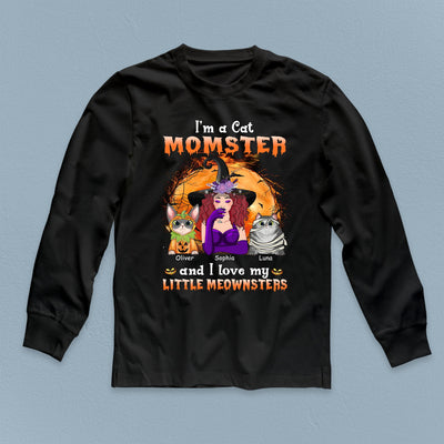 I'm A Cat Momster Cat Personalized Shirt, Halloween Gift for Cat Lovers, Cat Mom - TSA54PS01 - BMGifts