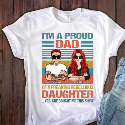 I'm A Proud Dad Father Personalized Shirt, Father's Day Gift for Dad, Papa, Parents, Father, Grandfather - TS951PS01 - BMGifts