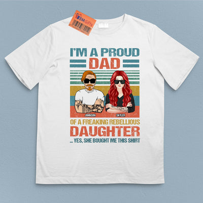 I'm A Proud Dad Father Personalized Shirt, Father's Day Gift for Dad, Papa, Parents, Father, Grandfather - TS951PS01 - BMGifts