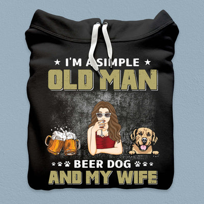 I'm A Simple Old Man Dog Personalized Shirt, Personalized Gift for Dog Lovers, Dog Dad, Dog Mom - TSC06PS02 - BMGifts