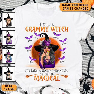 I'm The Grammy Witch It's Like A Normal Grandma But More Magical Grandma Personalized Shirt, Halloween Gift for Nana, Grandma, Grandmother, Grandparents - TS179PS14 - BMGifts
