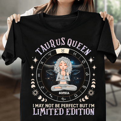 I May Not Be Perfect But I'm Limited Edition Zodiac Personalized Shirt, Zodiac Sign Astrology Gifts for Her - TS077PS14 - BMGifts