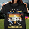 In The Wild Love Blossoms And Memories Grow Camping Personalized Shirt, Personalized Gift for Camping Lovers - TSB77PS02 - BMGifts