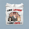 Like Parents Like Cats Cat Personalized Shirt, Personalized Gift for Cat Lovers, Cat Dad, Cat Mom - TSA12PS01 - BMGifts