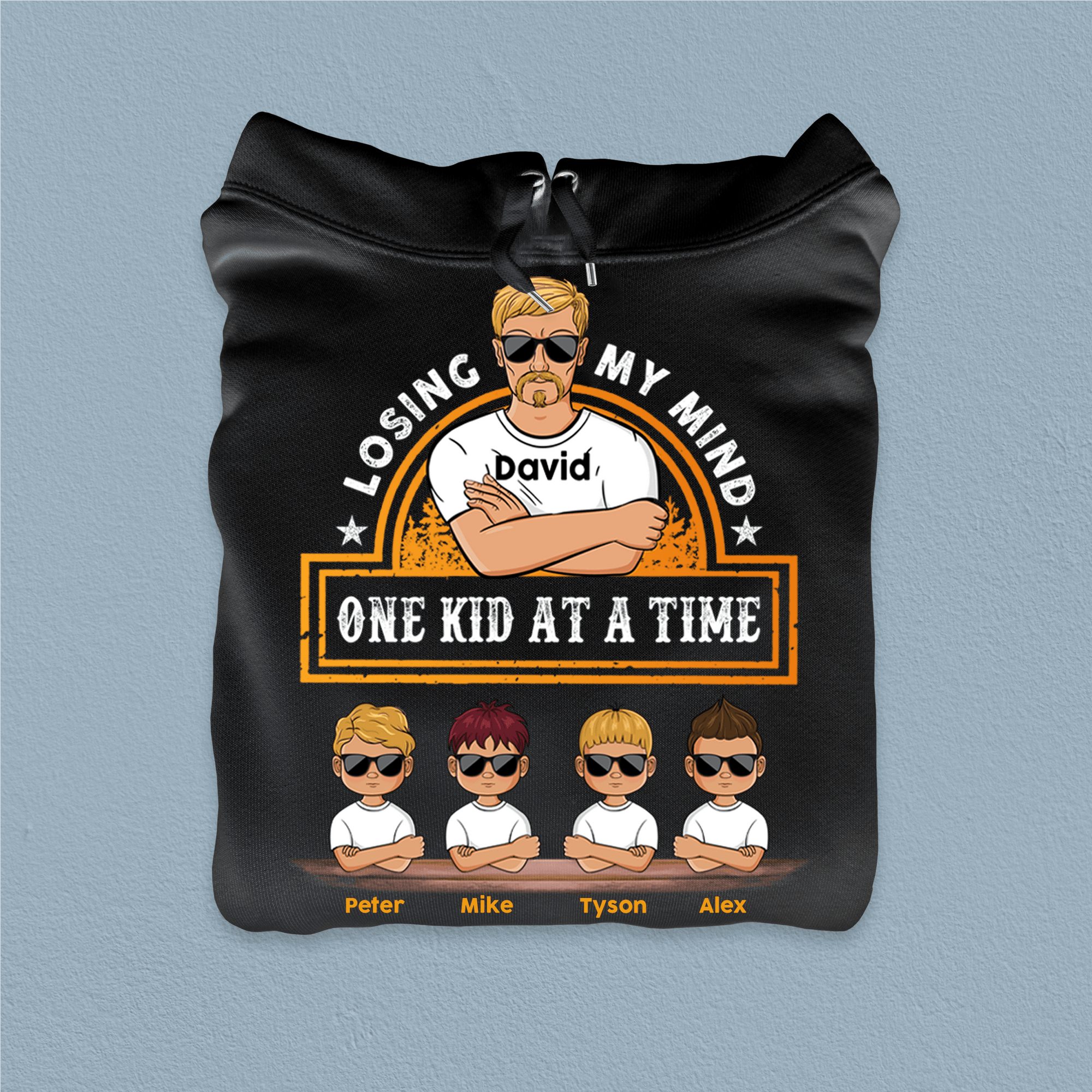 Losing My Mind One Kid At A Time Father Personalized Shirt, Father’s Day Gift for Dad, Papa, Parents, Father, Grandfather - TSA04PS02 - BMGifts