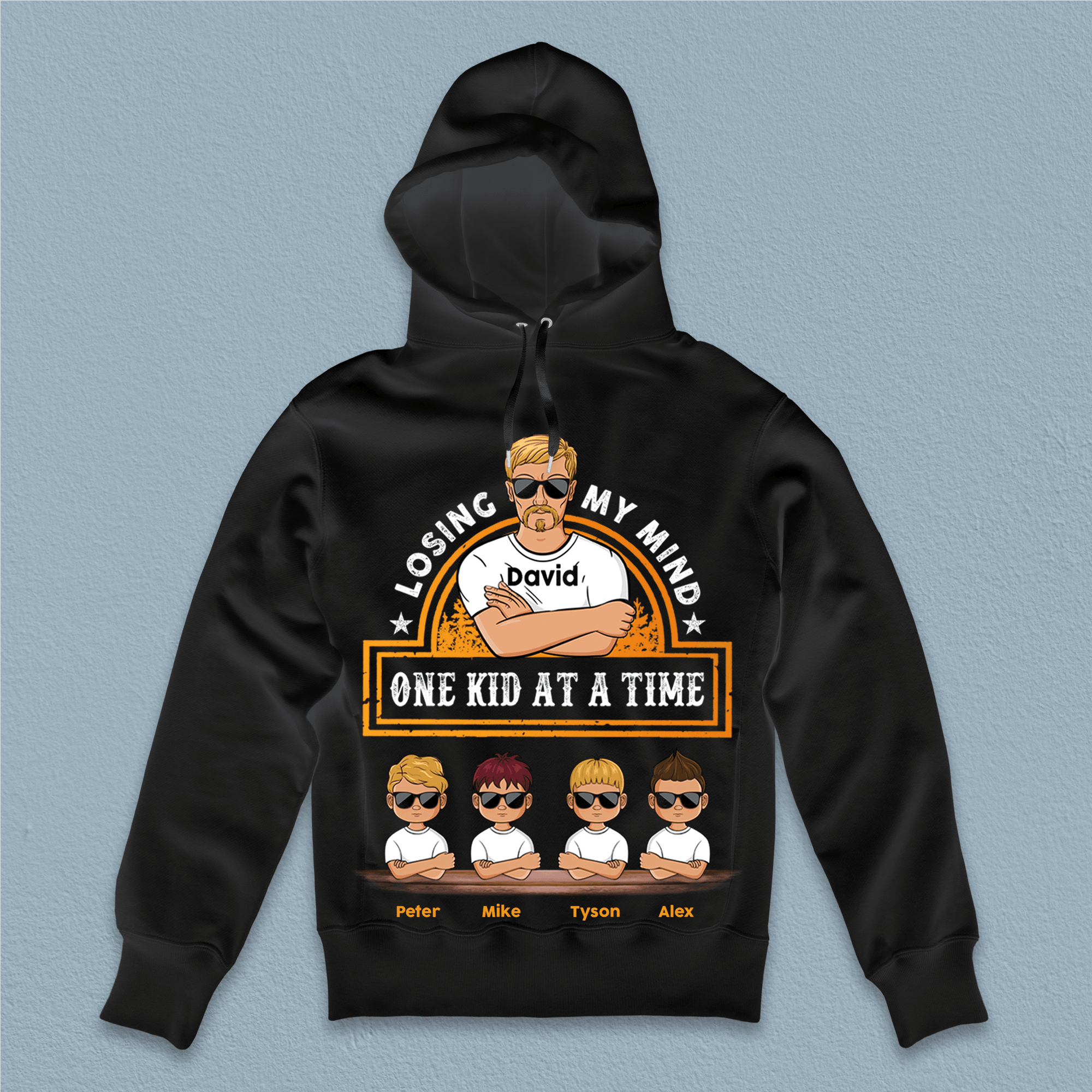 Losing My Mind One Kid At A Time Father Personalized Shirt, Father’s Day Gift for Dad, Papa, Parents, Father, Grandfather - TSA04PS02 - BMGifts