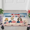 Made In America Family Personalized Doormat, US Independence Gift for Couples, Husband, Wife, Parents, Lovers - DM078PS01 - BMGifts