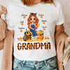 Maple Leaf With Pumpkin Grandma Personalized Shirt, Personalized Gift for Nana, Grandma, Grandmother, Grandparents - TS103PS14 - BMGifts