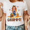 Maple Leaf With Pumpkin Grandma Personalized Shirt, Personalized Gift for Nana, Grandma, Grandmother, Grandparents - TS103PS14 - BMGifts