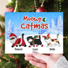 Meowy Catmas Cat Personalized Postcard, Christmas Gift for Cat Lovers, Cat Dad, Cat Mom - PO004PS01 - BMGifts