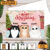 Meowy Christmas Cat Personalized Postcard, Christmas Gift for Cat Lovers, Cat Mom, Cat Dad - PO002PS14 - BMGifts
